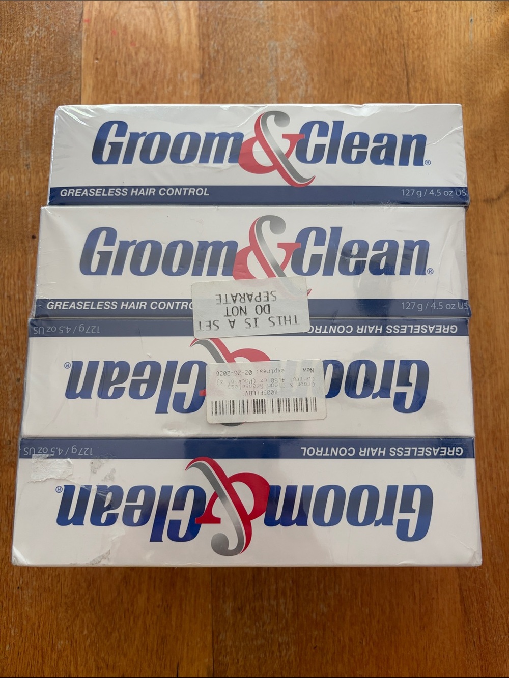 Groom&Clean Greaseless Hair Control 8 Pack